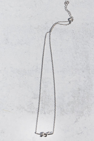 LOVE KNOT NECKLACE- STERLING SILVER